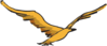 Yellow Bird Flying Clip Art